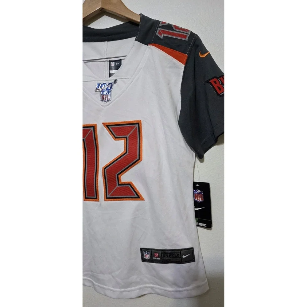 Tom‎ Brady #12 Tampa Bay Buccaneers 100th Anniversary Game Jersey White XXL Nike